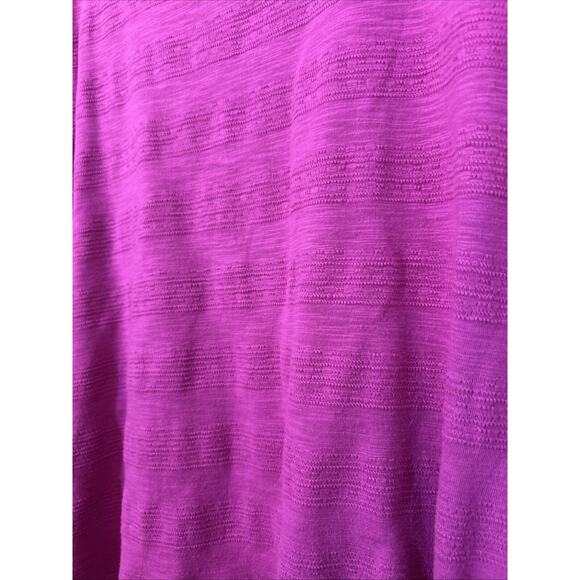 Westbound Woman Vivid Fuchsia Pink Cotton Sz 2X layered Asymetrical Tunic Top - Picture 6 of 7